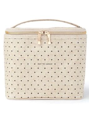 kate spade Beige Polka Dot Lunchbox